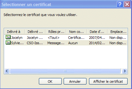 Fenetre_selectCertNum