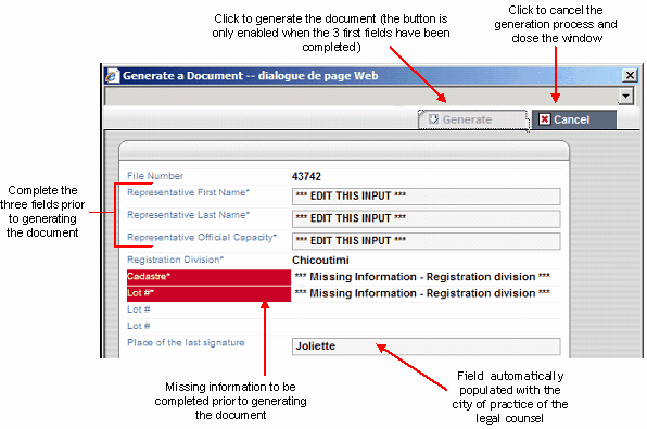 Generate a document